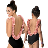 Maillot de Bain Dos nu Fleur 3D