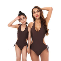 Maillot de Bain 1 Pièce Marron