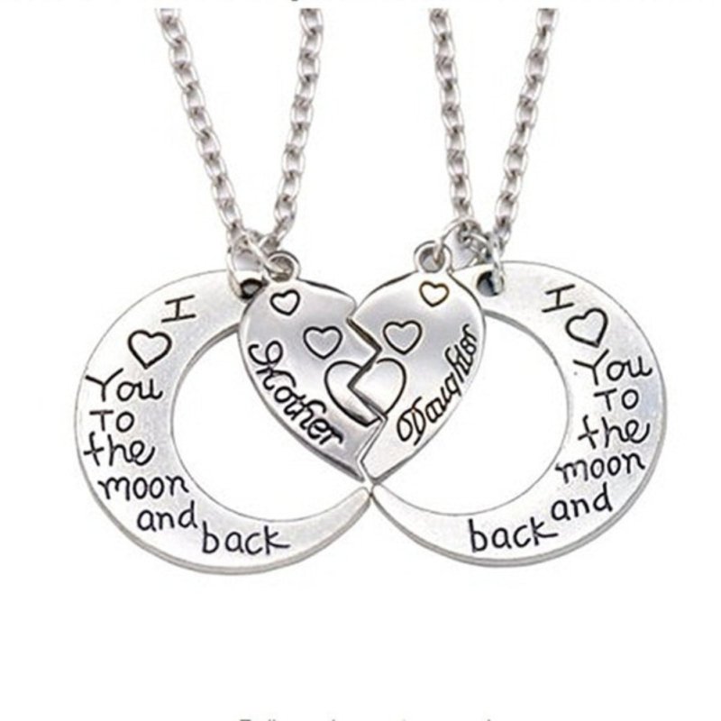 Collier Mère Et Fille Argent 925 Maman Coeur Collier Mère Fille Pendentif Collier Bijoux Cadeaux Collier Mère Et Fille Argent 925 Maman Coeur Collier Mère Fille Pendentif Collier Bijoux Cadeaux