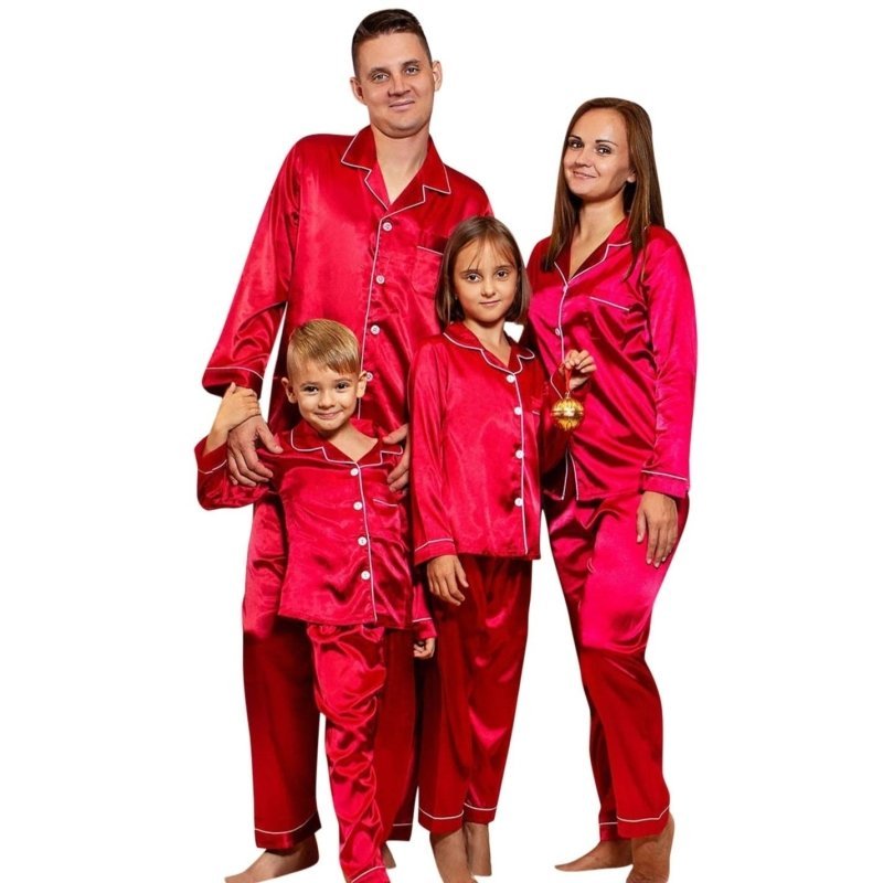 Pyjama Satin Famille Comme des Aimants