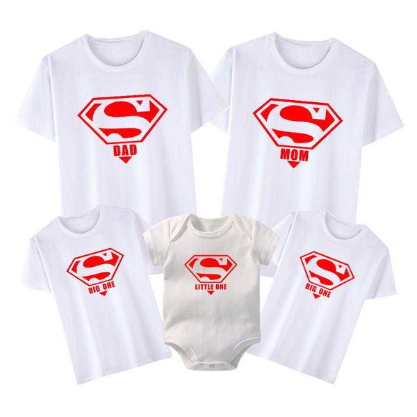 t-shirt famille superman