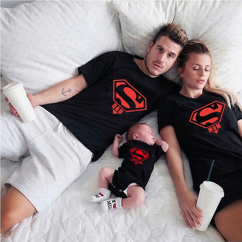 T-Shirt Famille Super Héros Comme des Aimants