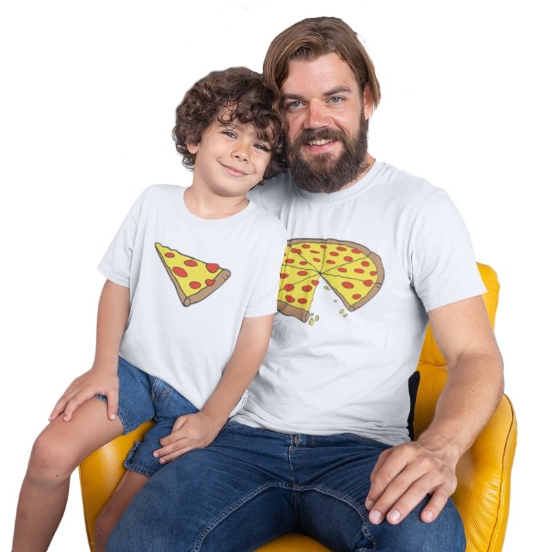 T-Shirt Père Fils Pizza Comme des Aimants
