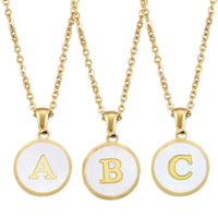 Collier Lettre Acier Inoxydable