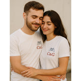 T-Shirt Couple Brodé