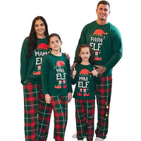 Pyjama Elfe de Noël Famille
