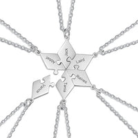 Collier d'Amitié pour 6 personnes (Personnalisé)