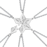 Collier d'Amitié pour 6 personnes (Personnalisé)