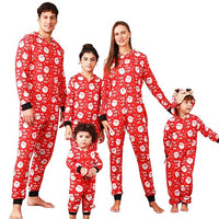 Combi Rouge Noël Famille