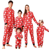 Combi Rouge Noël Famille