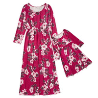 Robe Rouge Mère Fille