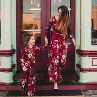 Robe Rouge Mère Fille