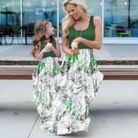 Robe Verte Mère Fille