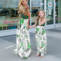 robe verte tropicale