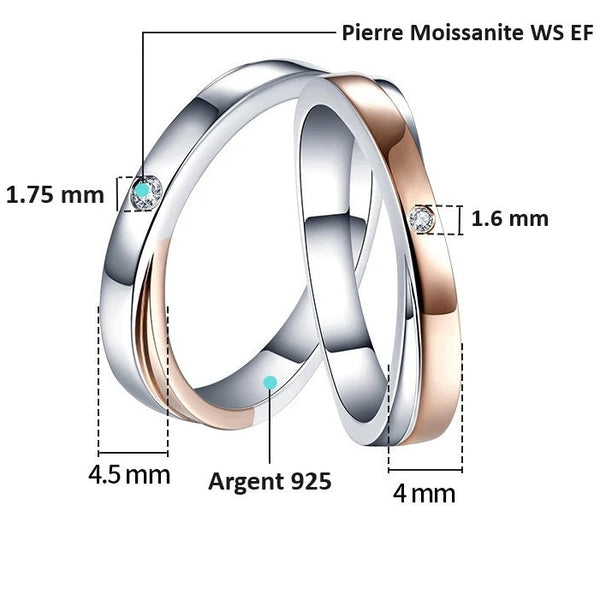 Alliance Moissanite Argent