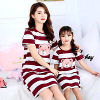 Pyjama Mère Fille été ourson