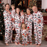 Pyjama Blanc Motifs de Noël