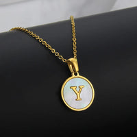 Collier Lettre Acier Inoxydable