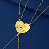 Collier 3 Coeurs Partageables Or