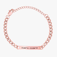 Bracelet Coordonnées Or rose