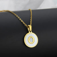 Collier Lettre Acier Inoxydable