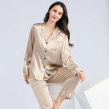 pyjama satin champagne femme