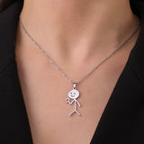 Collier Bonhomme Femme Argent