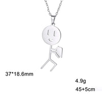 Collier Bonhomme Coeur Pour 2
