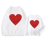 sweat coeur femme enfant
