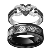 Bague Couple Gothique