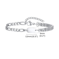 Gourmette Initiale Homme