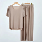 Pyjama Large en Soie Glacée Homme Femme