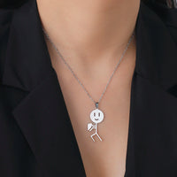 Collier Bonhomme Coeur Pour 2