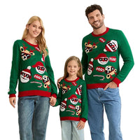 Pull Noël Vert Enfant Homme Femme