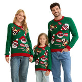 Pull Noël Vert Enfant Homme Femme