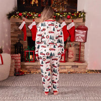 Pyjama Blanc Motifs de Noël