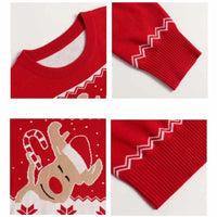 Pull Noël Rudolph Famille