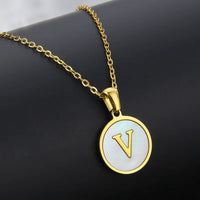 Collier Lettre Acier Inoxydable
