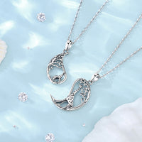 Collier Mère Fille Girafe (Argent)