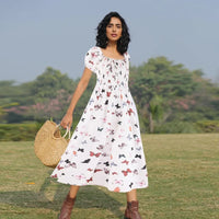 robe papillon femme