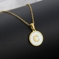 Collier Lettre Acier Inoxydable