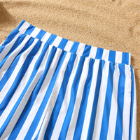 Maillot de Bain Rayé Bleu et Blanc (1 pièce)
