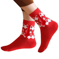 Chaussettes bonhomme de neige aimantée