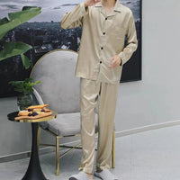 pyjama satin beige
