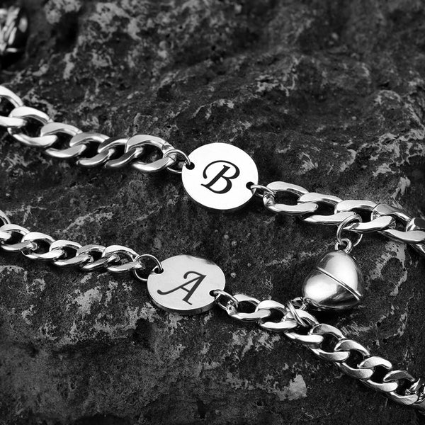 Bracelet Lettre Chaîne Couple