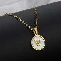 Collier Lettre Acier Inoxydable