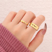 Bague Battement Coeur Femme Or