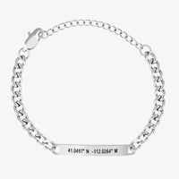 Bracelet Coordonnées en Argent