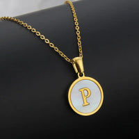 Collier Lettre Acier Inoxydable