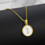 Collier Lettre Acier Inoxydable